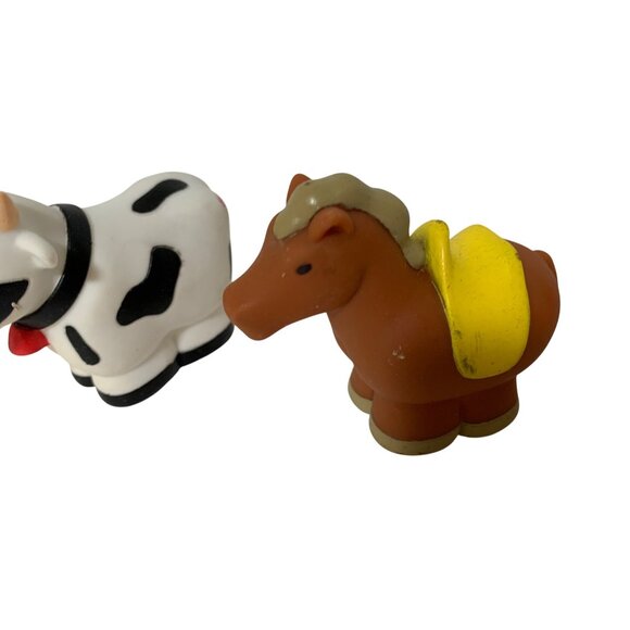 Battat 1987 Vintage Cow Pig Horse Lamb Lot of 4 Figures Farm Toy Animals plastic - Picture 3 of 6